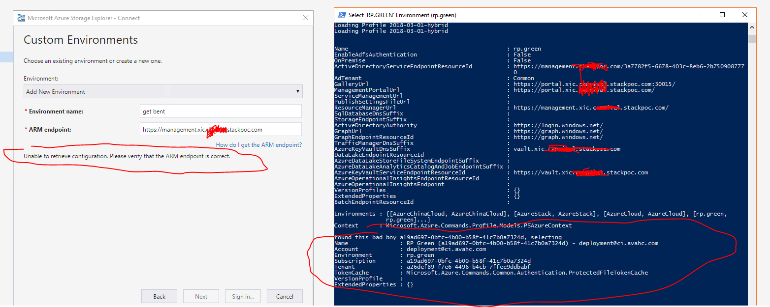 cannot connect to azure stack using self signed cert · Issue 797 · microsoft