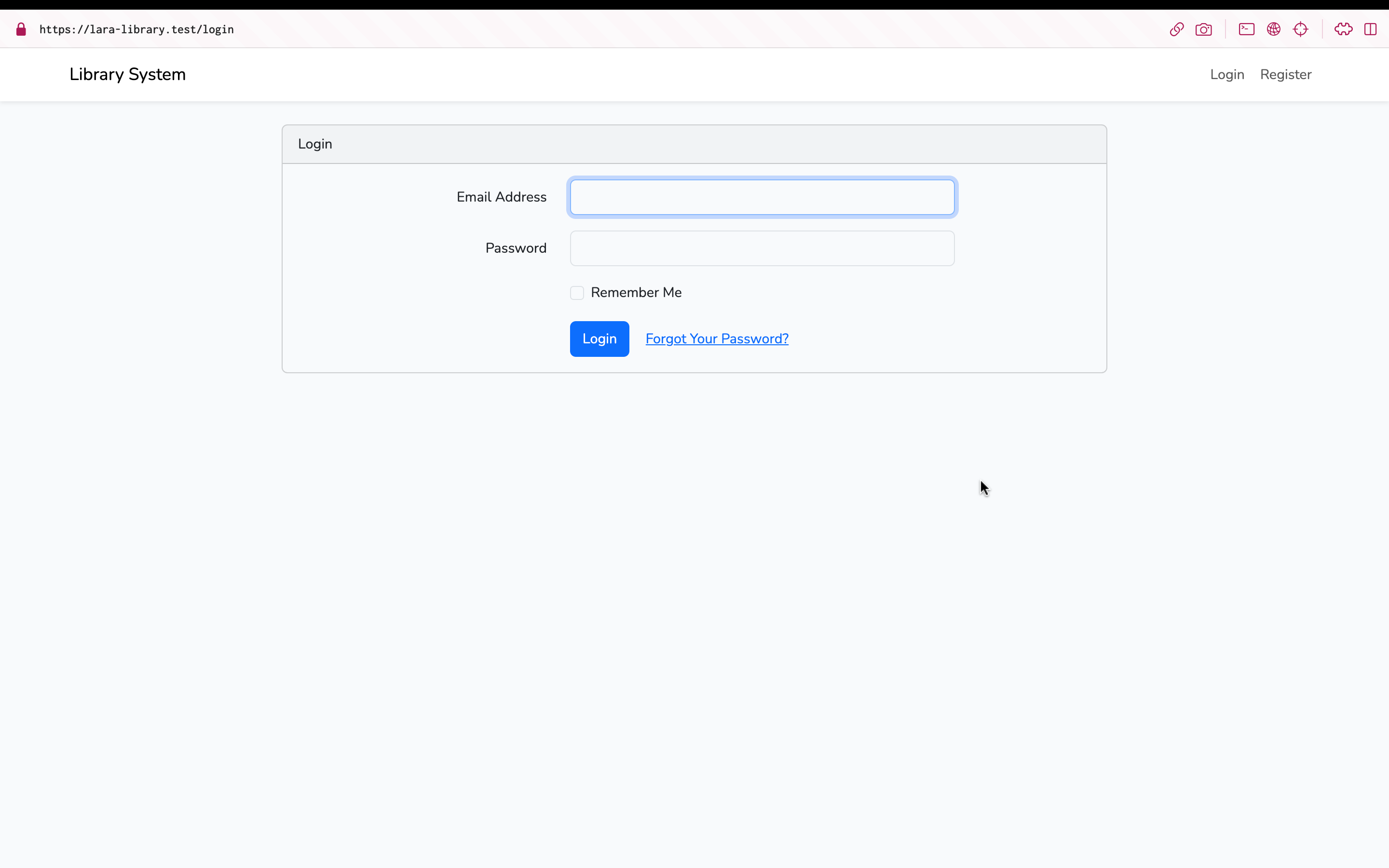 Github iqfareez lara library laravel training project rocketweb 