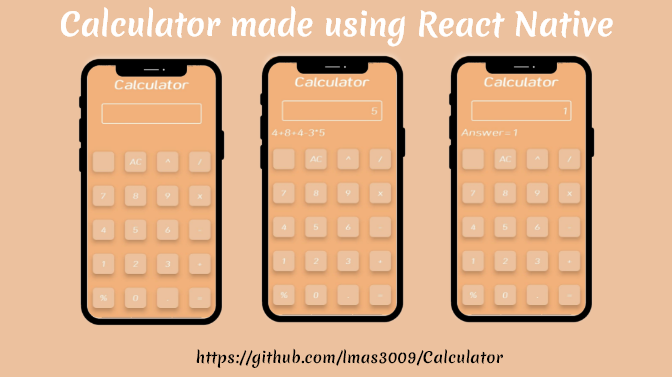 GitHub - lmas3009/Calculator: This Calculator is made using React Native