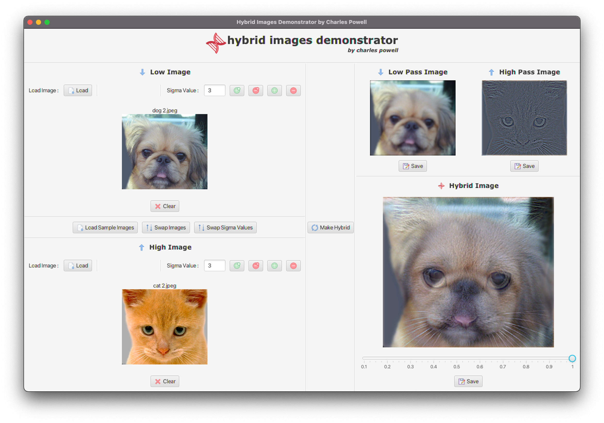 GitHub - cekpowell/hybrid-images-demonstrator: An application for ...