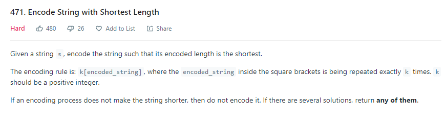 471. Encode String with Shortest Length · Issue #222 · spiralgo ...