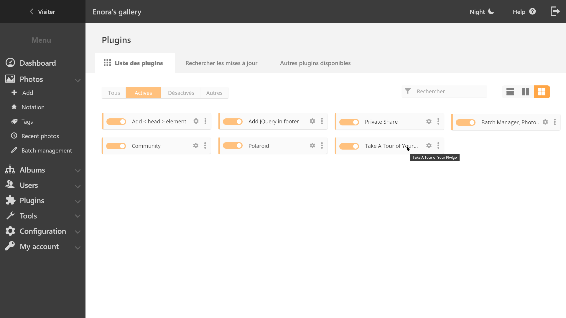 Gestion des plugins – 19