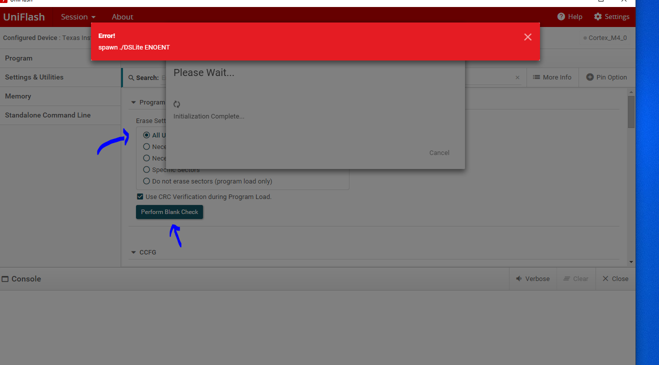 Error during update with the latest firmware available for the ...
