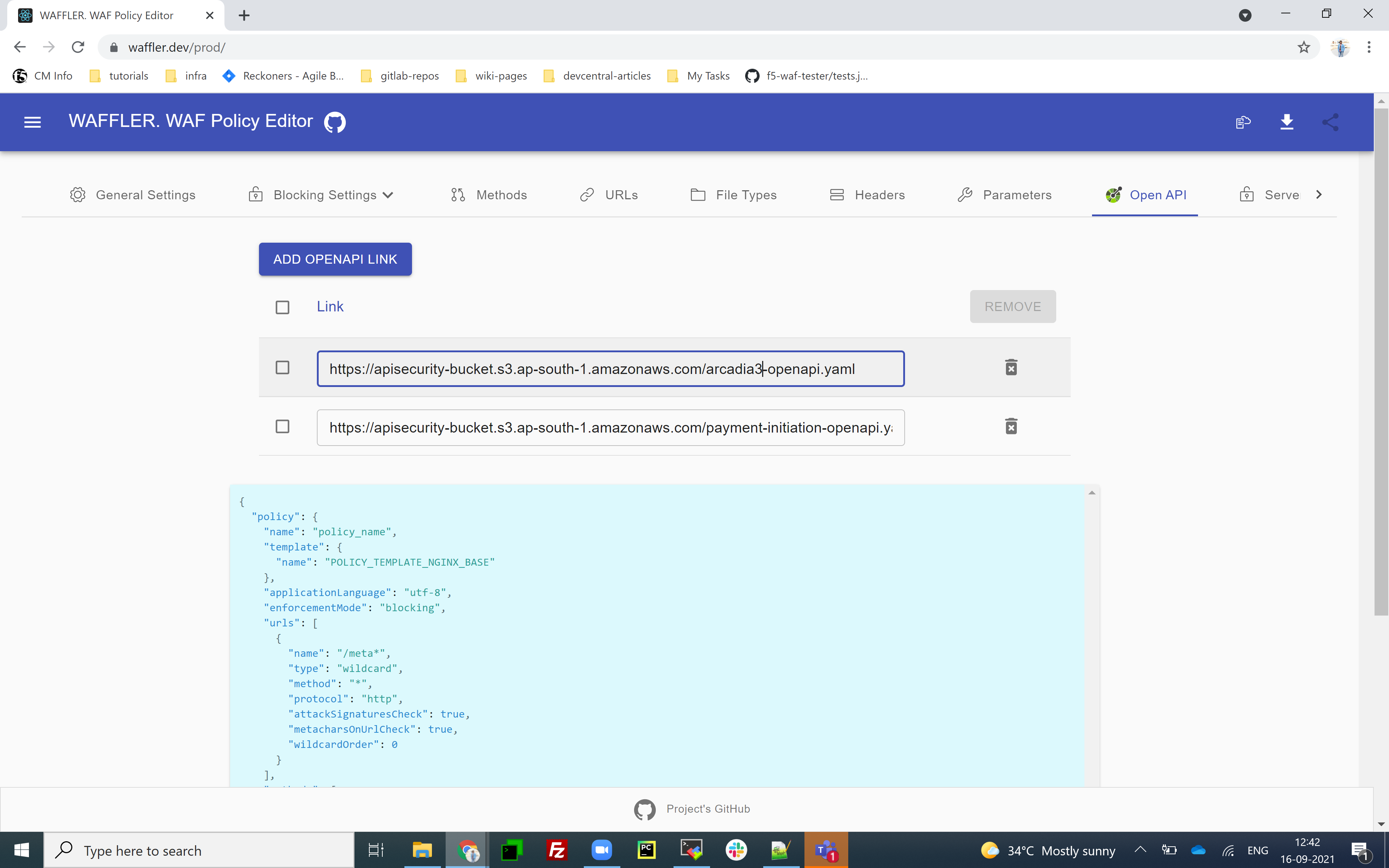 Multiple options of Open API link's is not working · Issue #28 ...