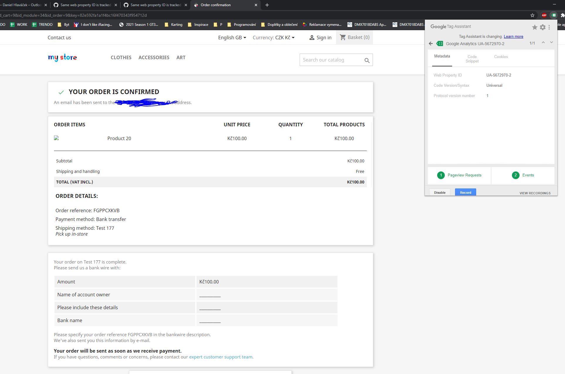 Same web property ID is tracked twice - in FO Checkout page · Issue ...