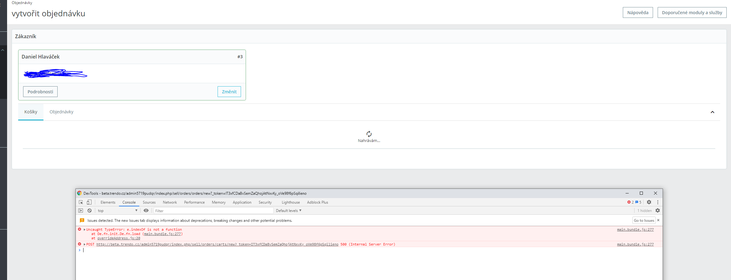 [1.7.7 beta 2] Create order from backoffice still not working · Issue ...