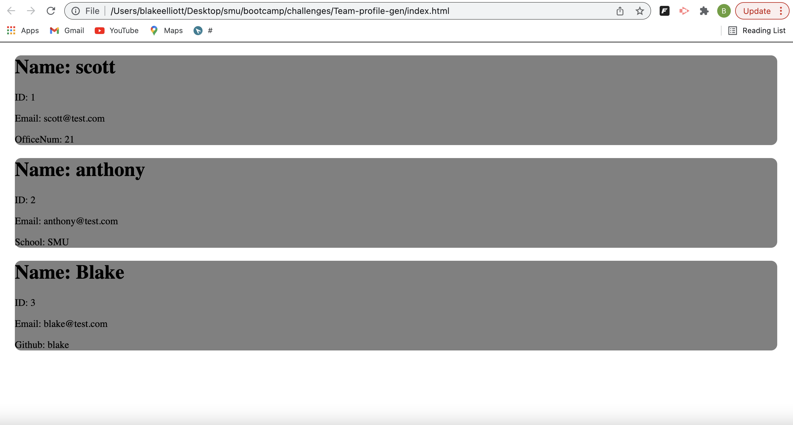 Github Blaker817 Team Profile Gen