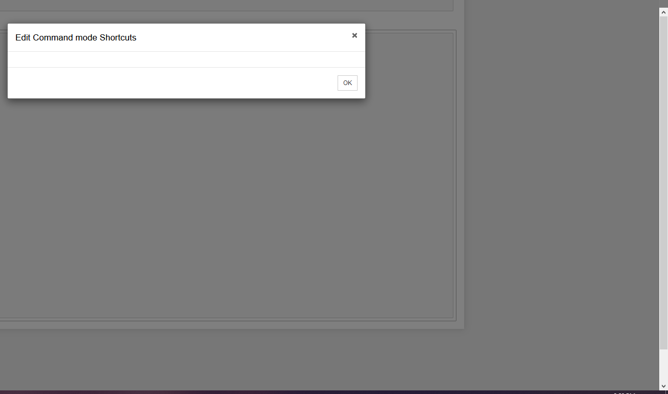 Edit Keyboard Shortcuts" creates an empty dialogue · Issue #4905 · jupyter/ notebook · GitHub