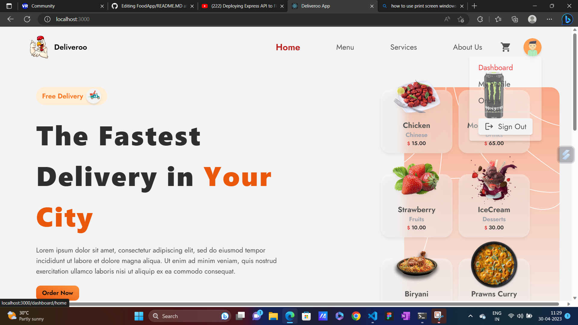 Github sumeeth 24 foodapp
