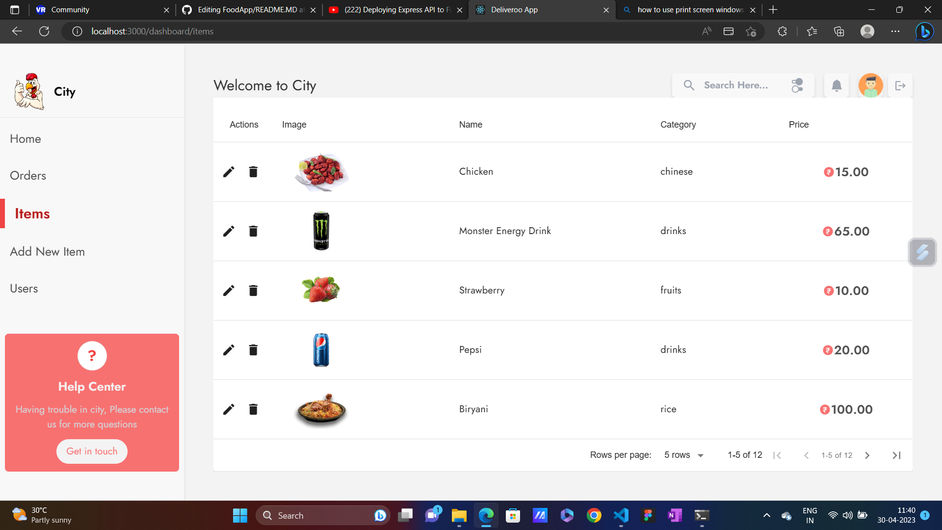 Github sumeeth 24 foodapp