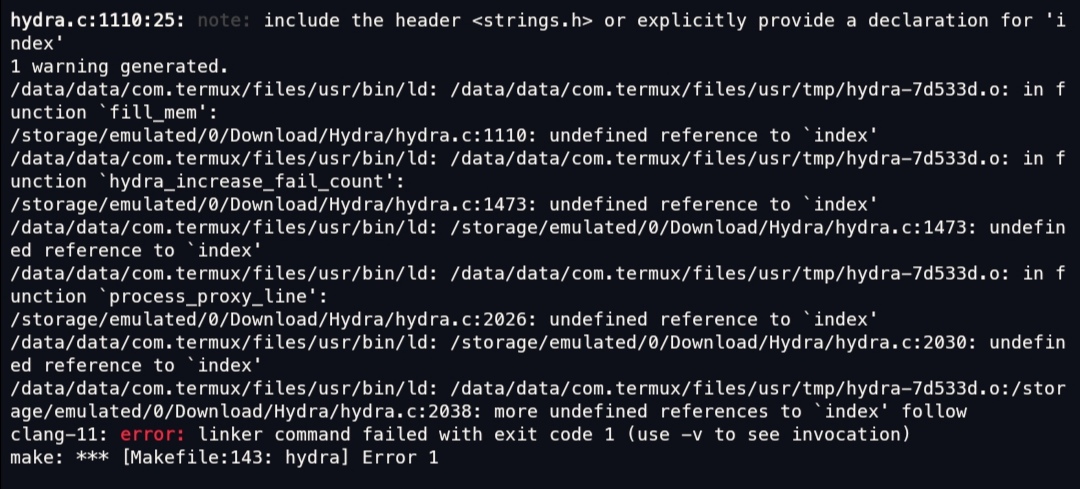 Hydra build failed · Issue #608 · vanhauser-thc/thc-hydra · GitHub