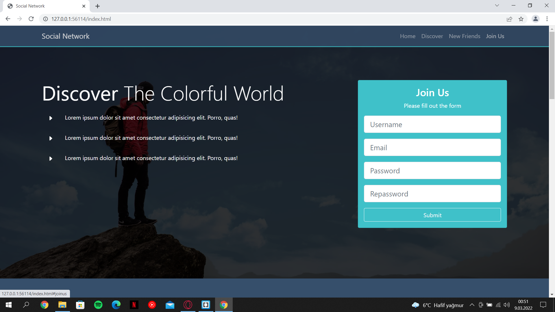 GitHub - halilyollu/Social-Network-Bootstrap