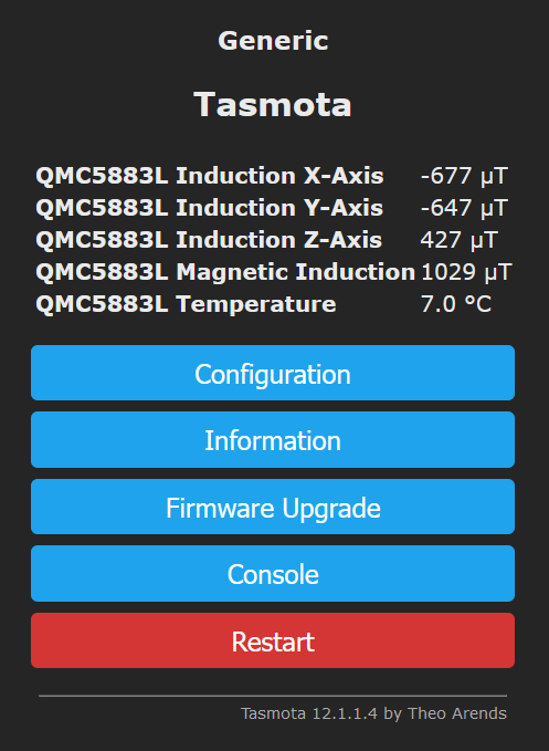 Add QMC5883L driver by Performance20 · Pull Request #16714 · arendst ...