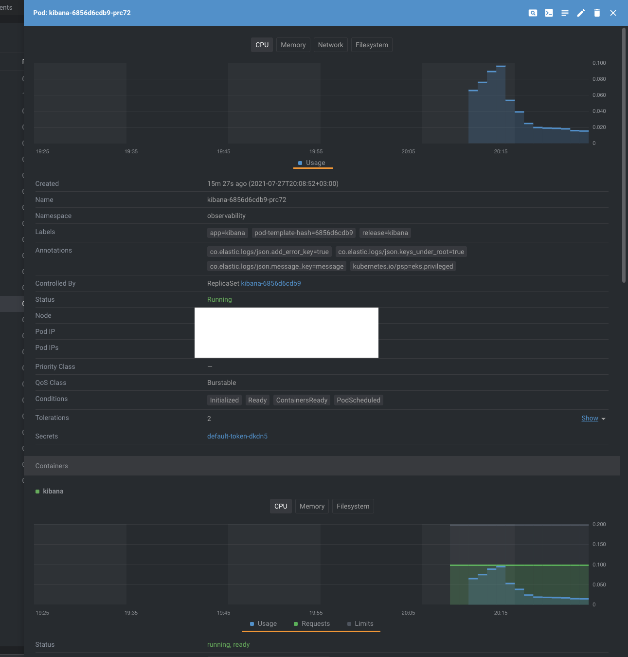 AWS EKS 1.20/1.21 containerd Metrics not available at the moment