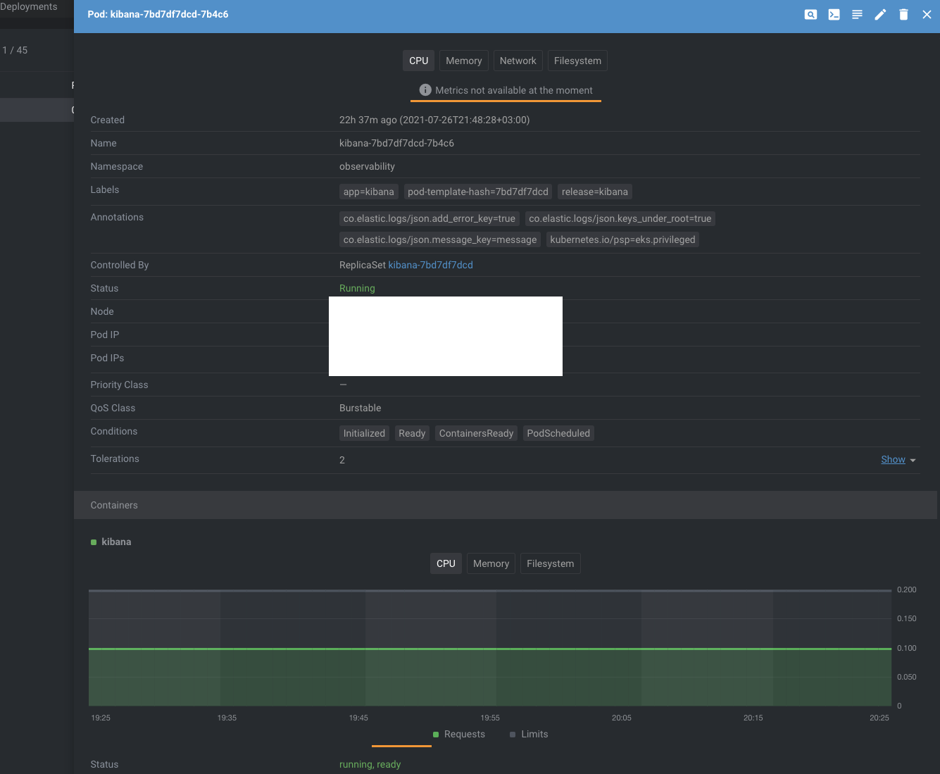 AWS EKS 1.20/1.21 containerd Metrics not available at the moment