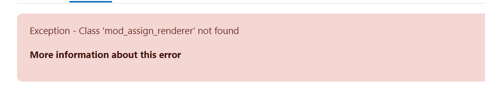 Moodle 4:Exception - Class 'mod_assign_renderer' not found · Issue #511 ...