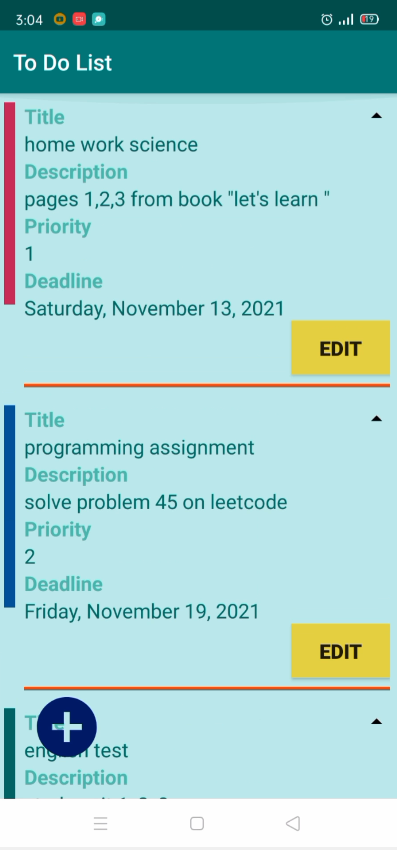 GitHub - farida752/To-do-List-App: Android app with data base access ...