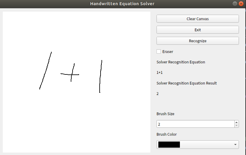 GitHub - krykry321/Handwritten-Equation-Solver: ①PyQt for canvas and ...
