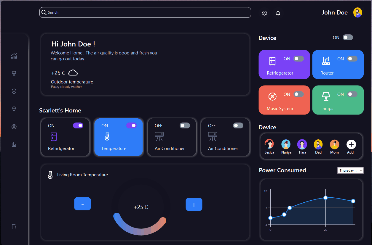 GitHub - am-523/Houssy---Smart-Home-Dashboard: Smart Home Dashboard ...