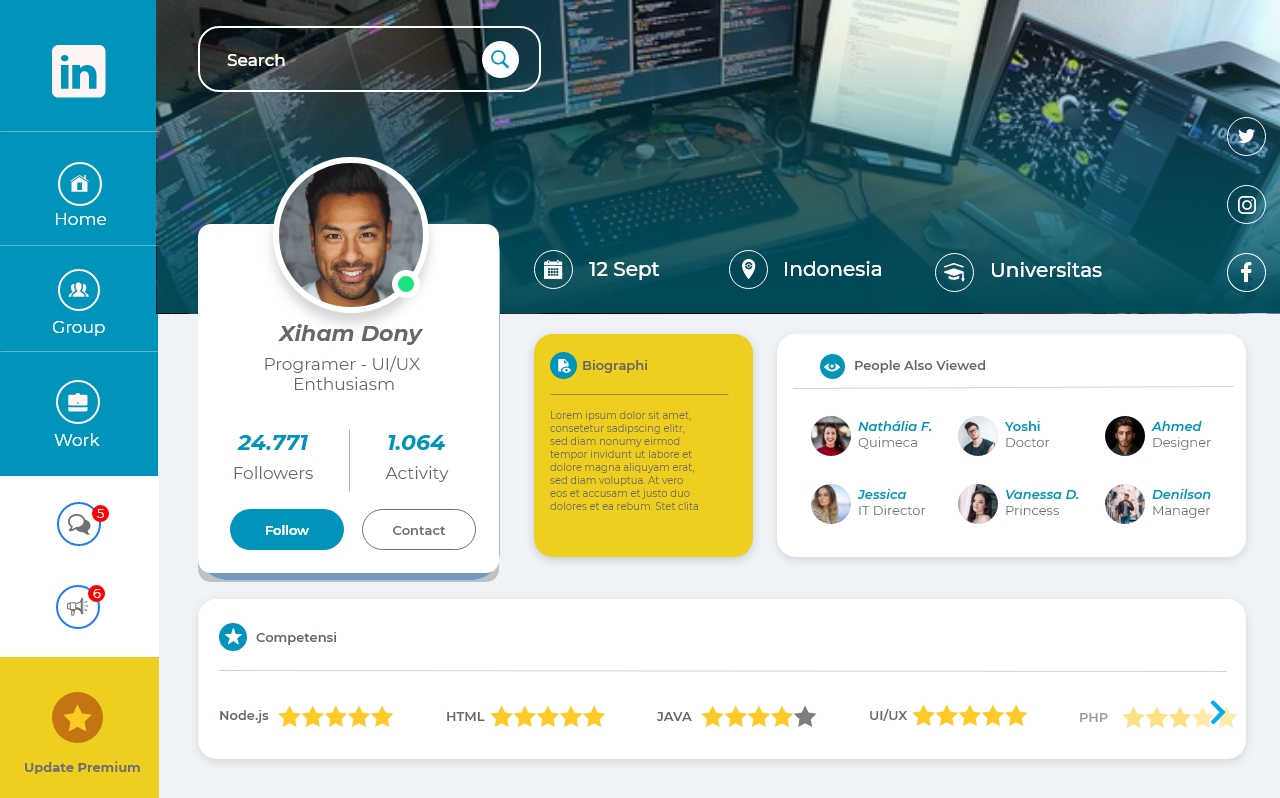 GitHub - am-523/Linkedin-Profile-Dashboard: https://youtu.be/9CwQhUV3uJo