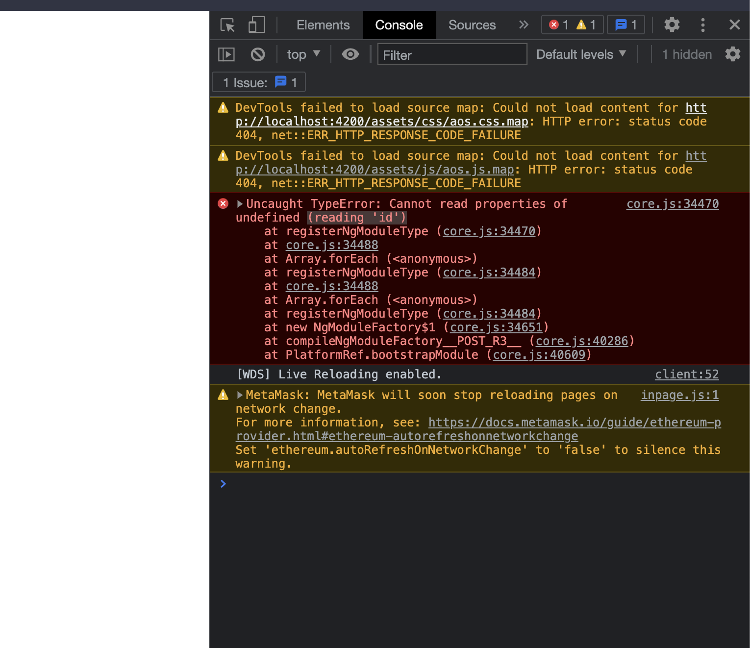 Cannot read property of undefined (reading id) · Issue 43745 · angular