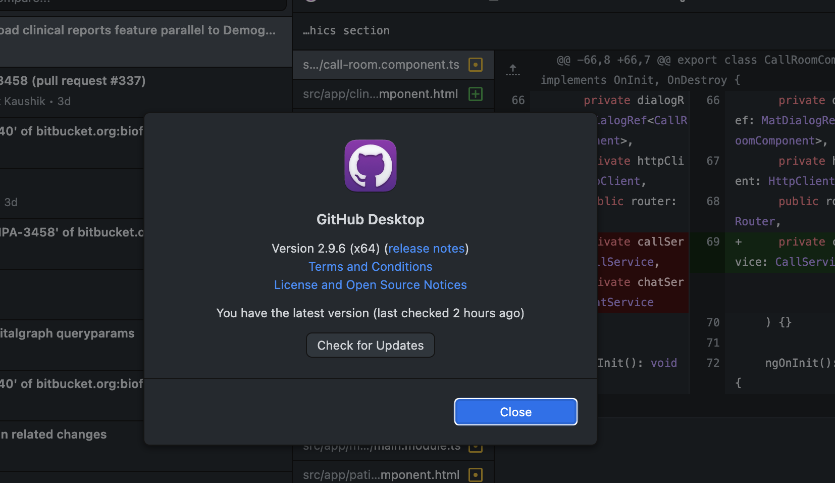 Error dialog while pushing current changes to my repository · Issue ...