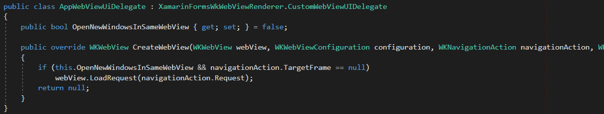 [Enhancement] Expose default iOS WkWebViewRenderer delegates to allow ...