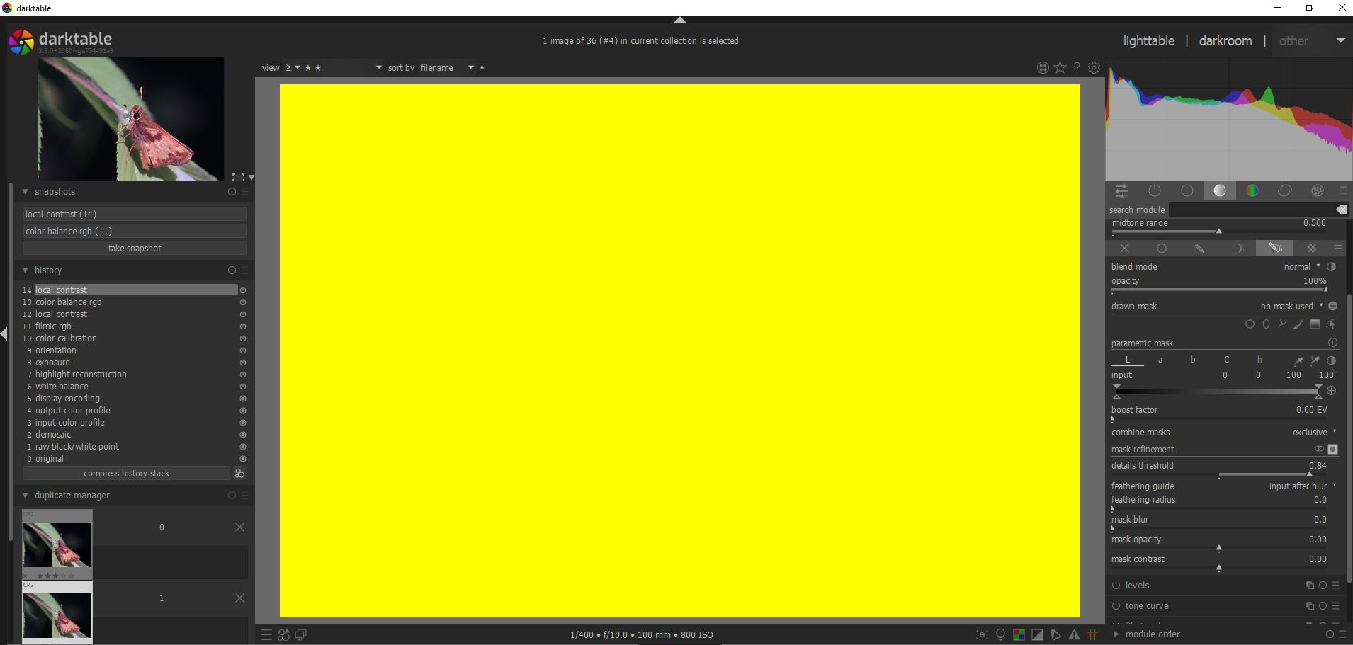 4 With Details Threshold slider adjusted to the right