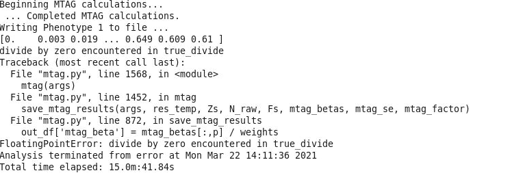 Error , divide by zero_encountered in true _divide · Issue #127 ...