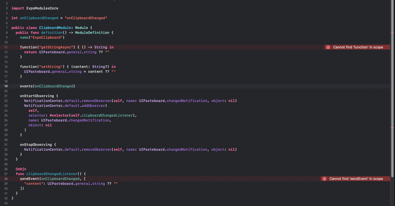 [expoclipboard] 2.1.1 ios · Issue 16337 · expo/expo · GitHub