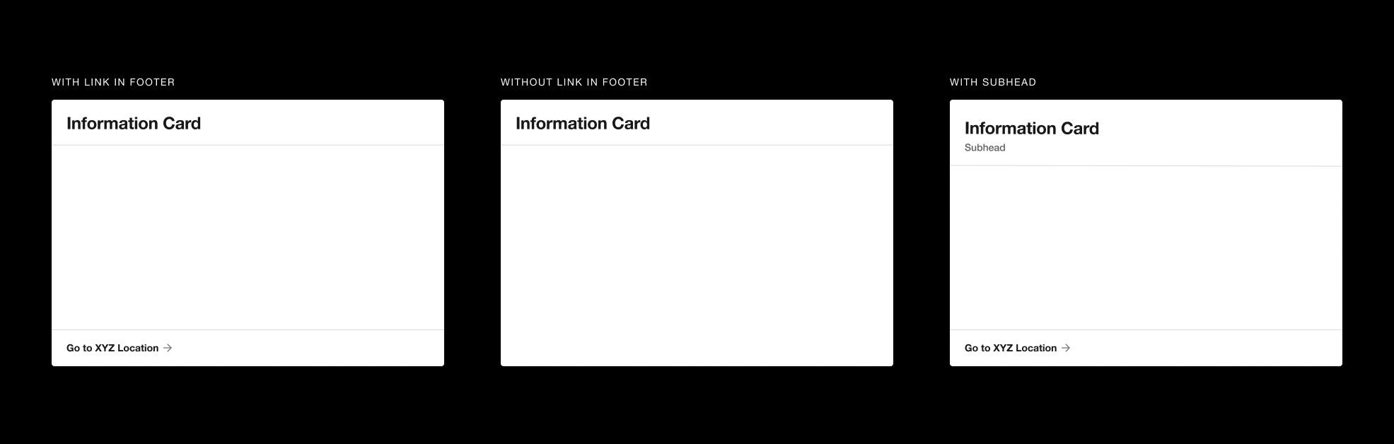 Information Card