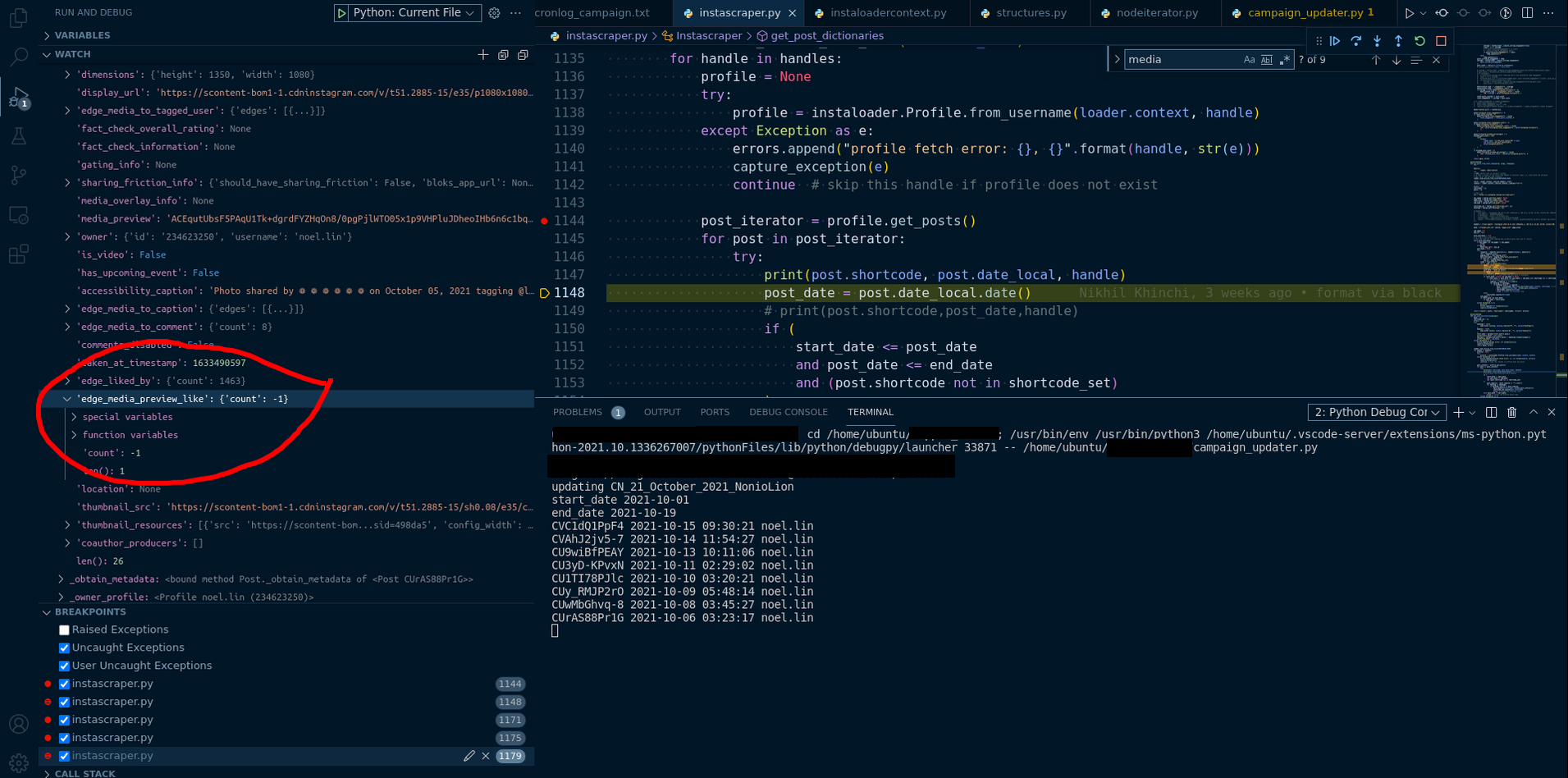 instaloader returns likes count is -1 but browser data shows likes ...