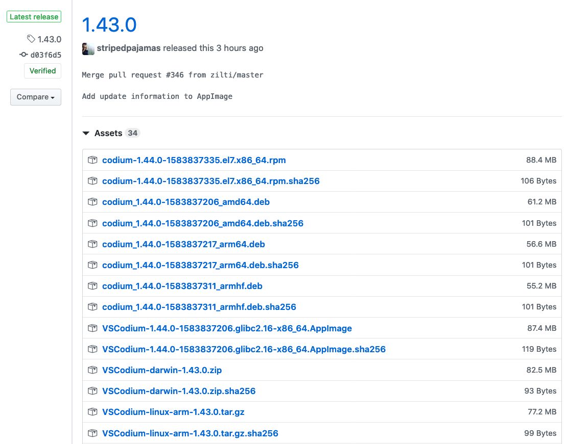 1.44.0 release even though there's no 1.44.0 tag on Github · Issue #351 ...