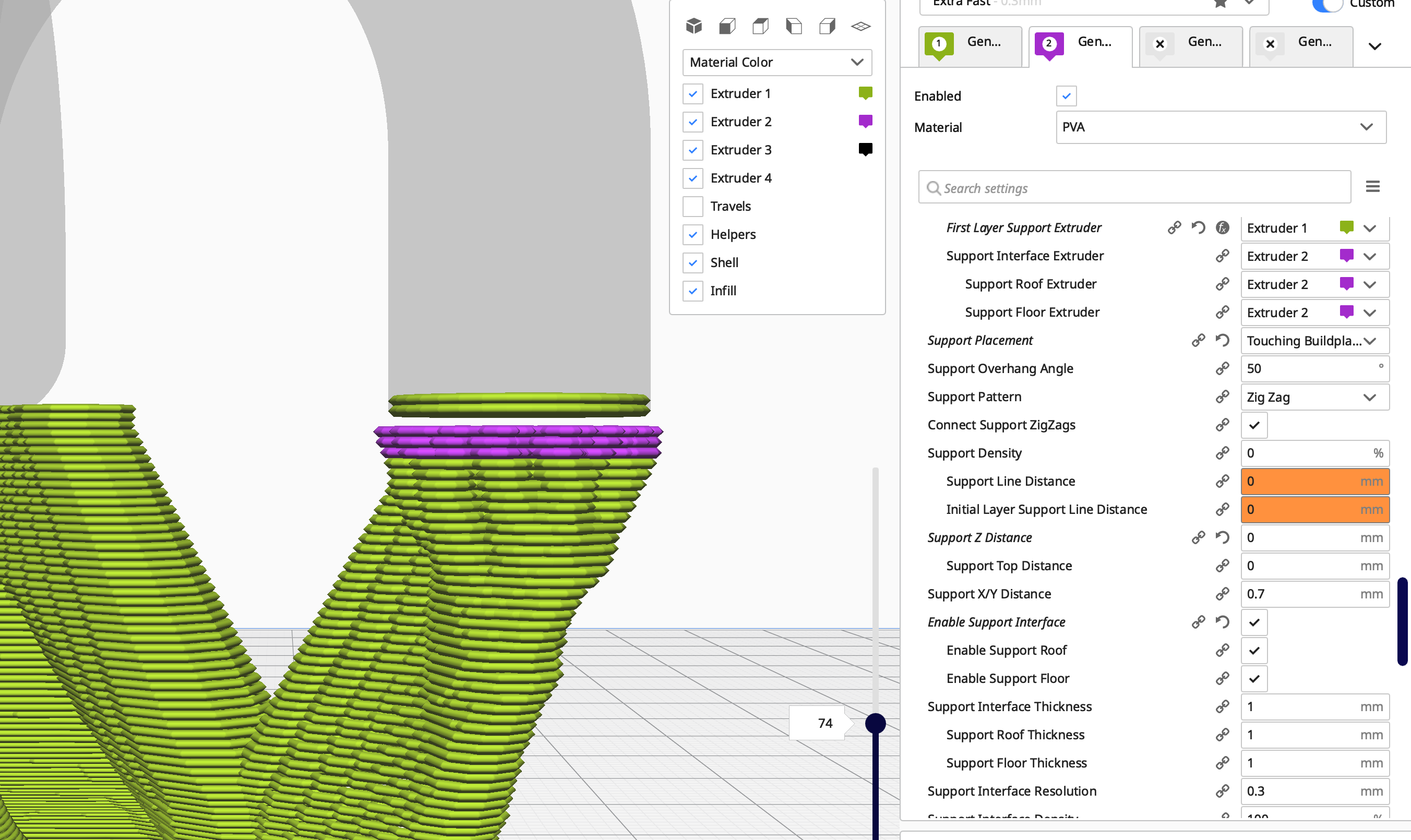 Tree support do not generate a layer between support and model · Issue ...