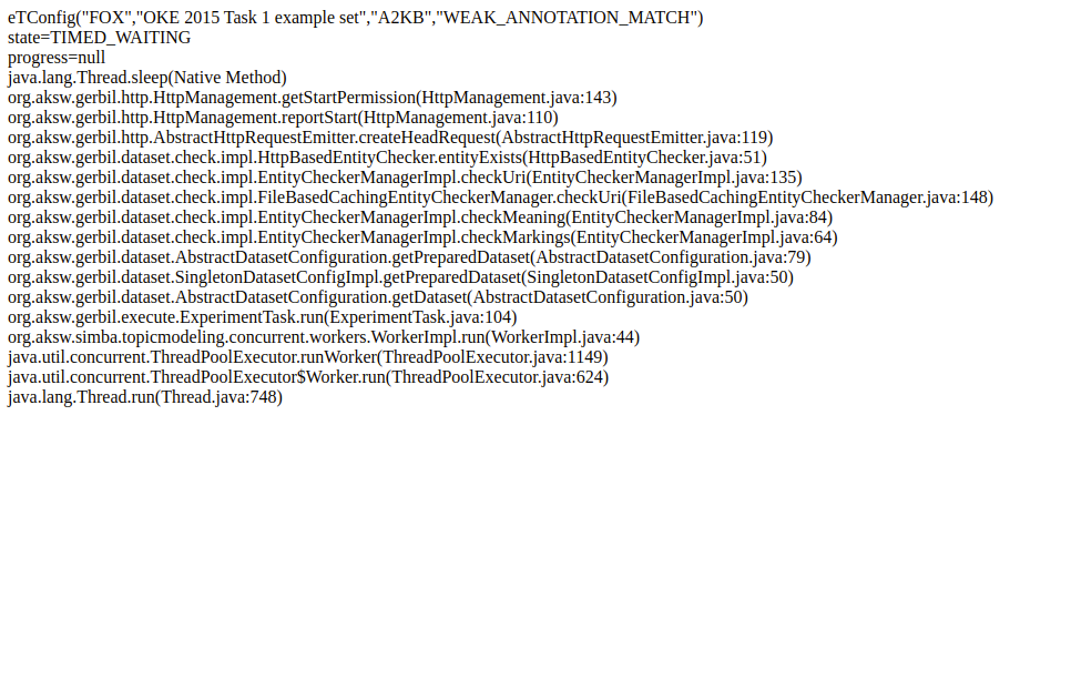 gerbil aksw org gerbil running