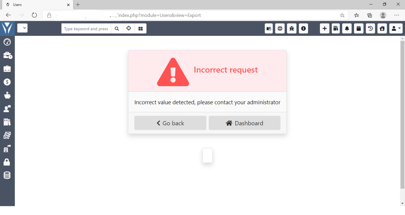 [bug] Incorrect request Error while Export Users · Issue #13927 ...