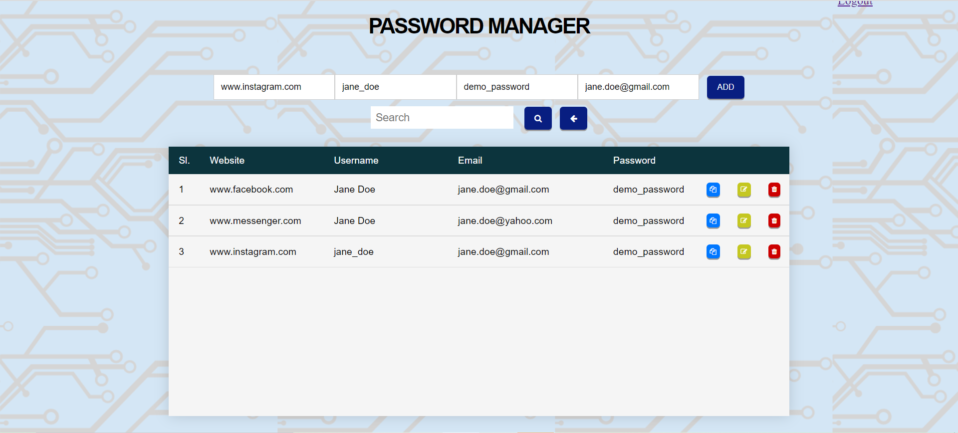 GitHub - shameme97/Password-Manager: A REST API application for saving ...
