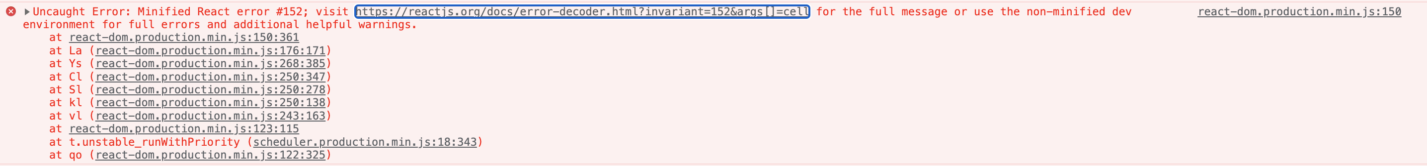 #152 error on production but works fine on development · Issue #4657 ...