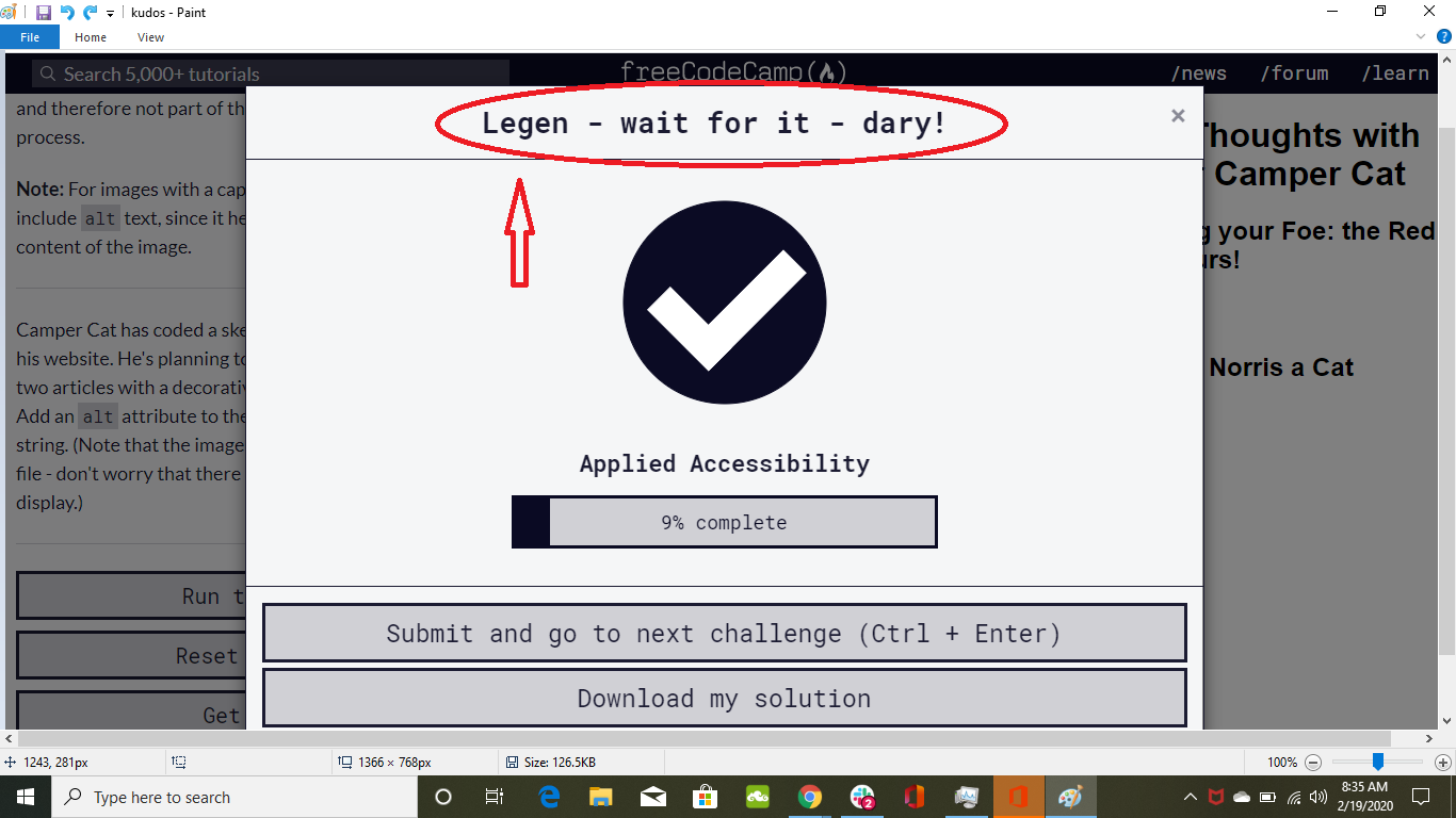 Status bar kudos · Issue #38237 · freeCodeCamp/freeCodeCamp · GitHub
