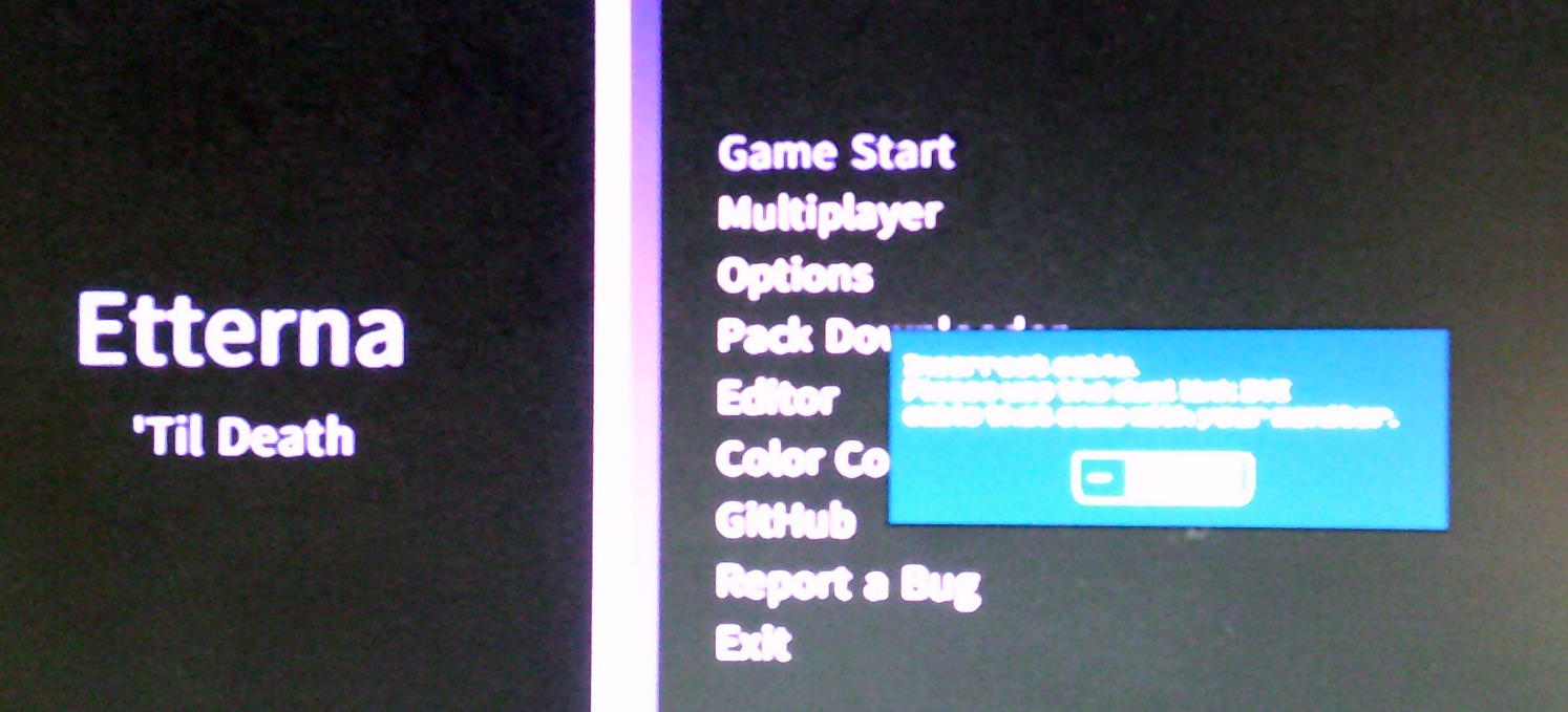 Fullscreen causes monitor error to appear. · Issue #711 · etternagame ...