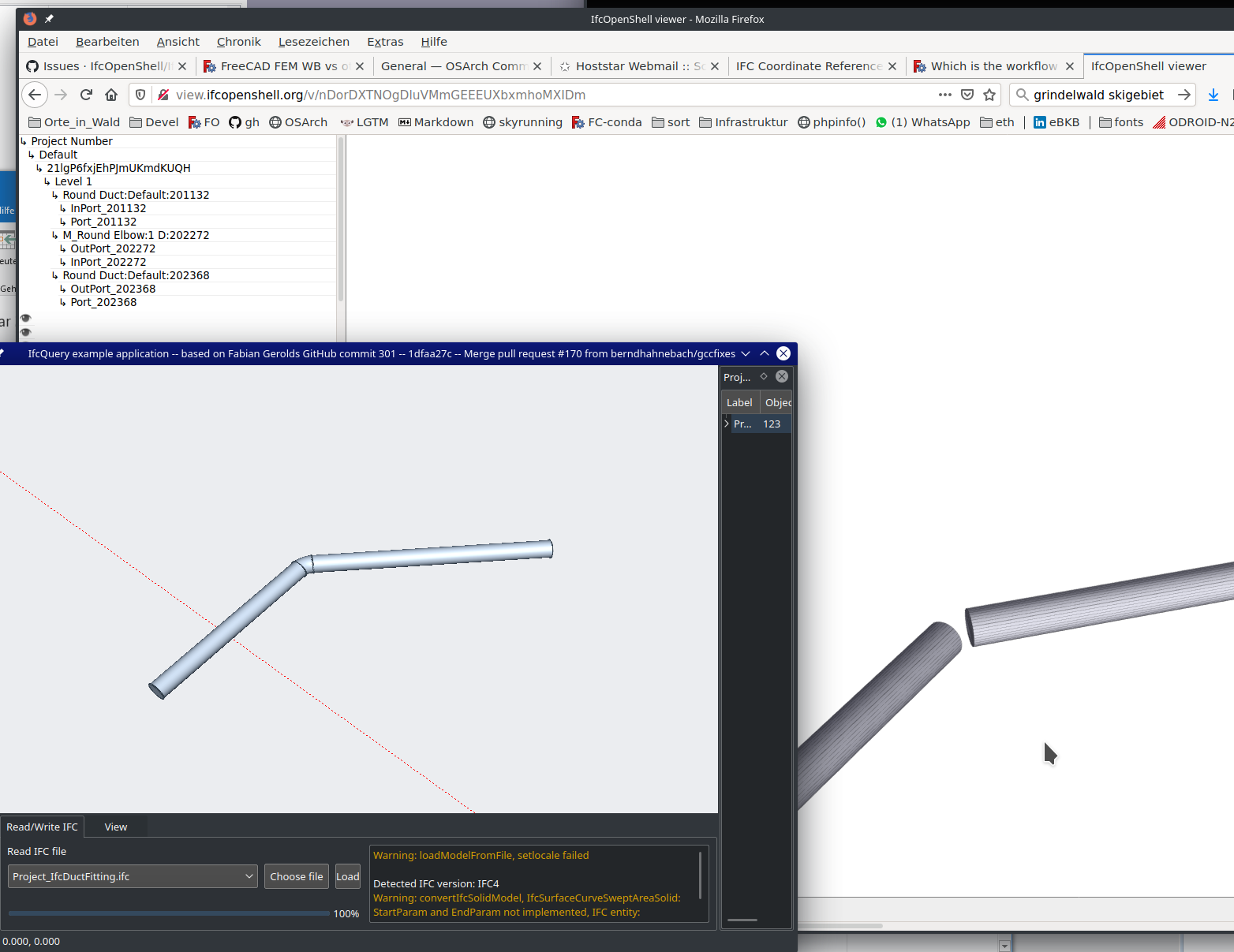 45 degree pipe bend mission on ifc parsing · Issue #1269 ·  IfcOpenShellIfcOpenShell · GitHub