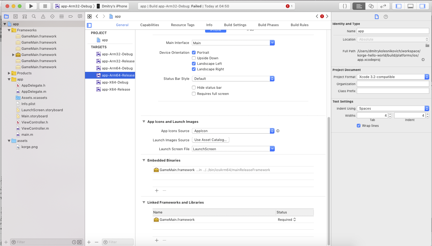 Can not run XCode project · Issue #3 · korlibs/korge-hello-world · GitHub