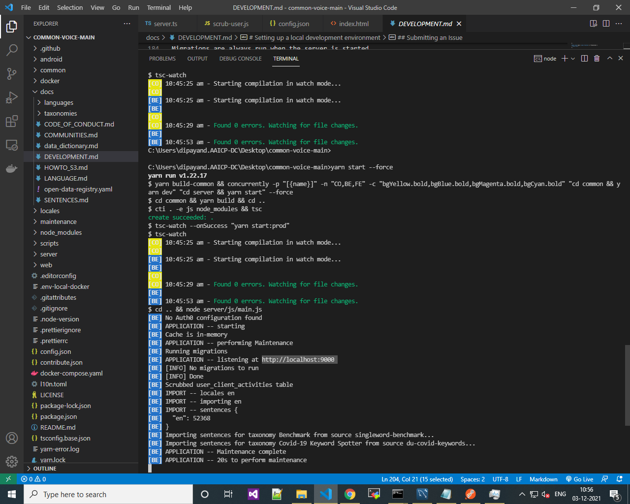 Getting the error as Cannot GET / · Issue #3377 · common-voice/common ...