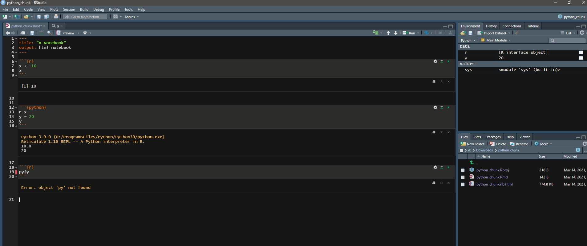 Cannot call Python object from R chunk in R notebook · Issue #9103 ...
