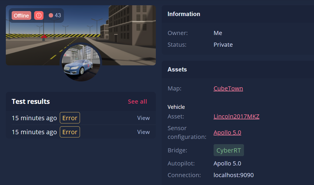 Failed to launch TestCase runtime · Issue #1571 · lgsvl/simulator · GitHub
