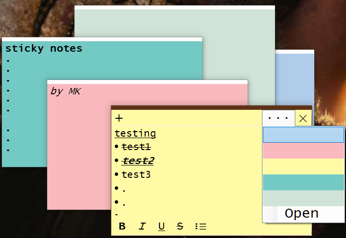 GitHub - precisepangolin/stickynotes: Sticky notes in C#/WinForms