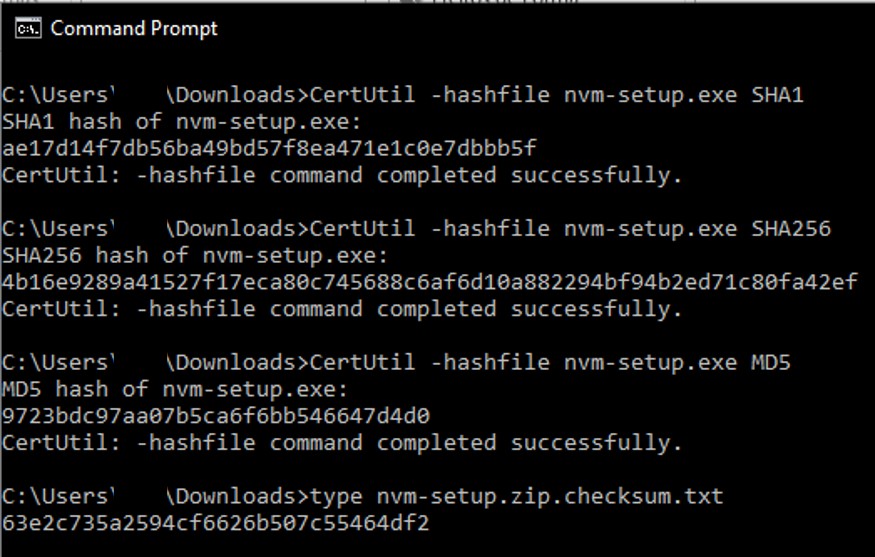 nvmsetup checksum mismatch? · Issue 752 · coreybutler/nvmwindows · GitHub