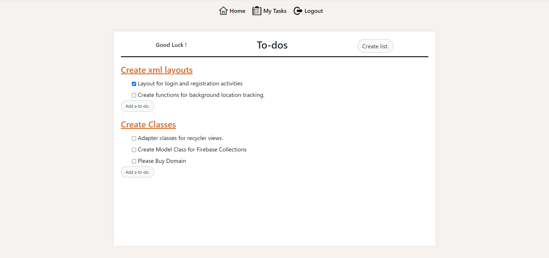 Kernel-ToDos