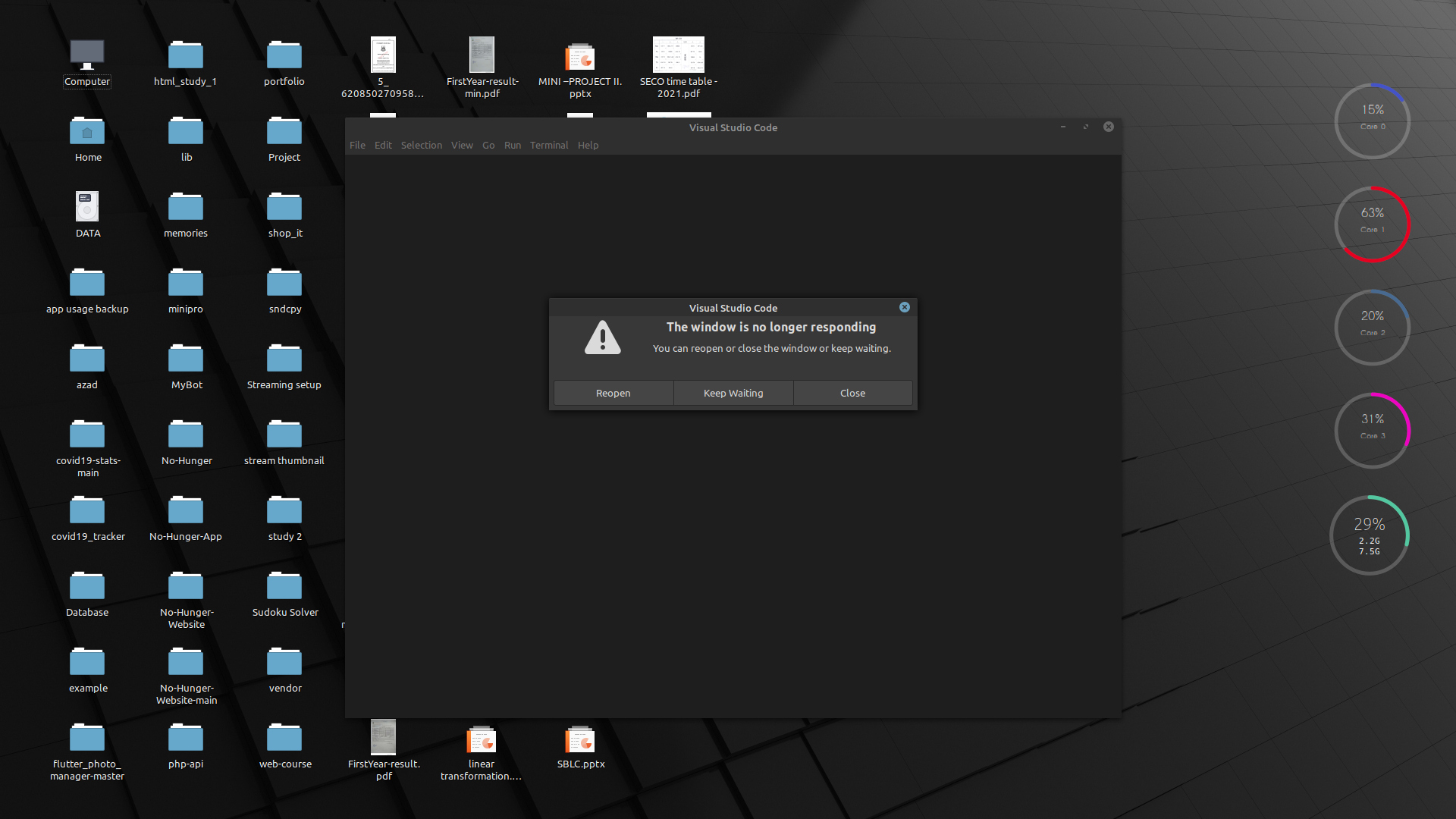 Version 1.56 & above freezes after launching in Linux mint 20 · Issue ...