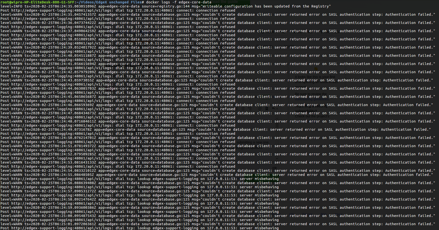 Race condition when starting containers · Issue #2404 · edgexfoundry ...
